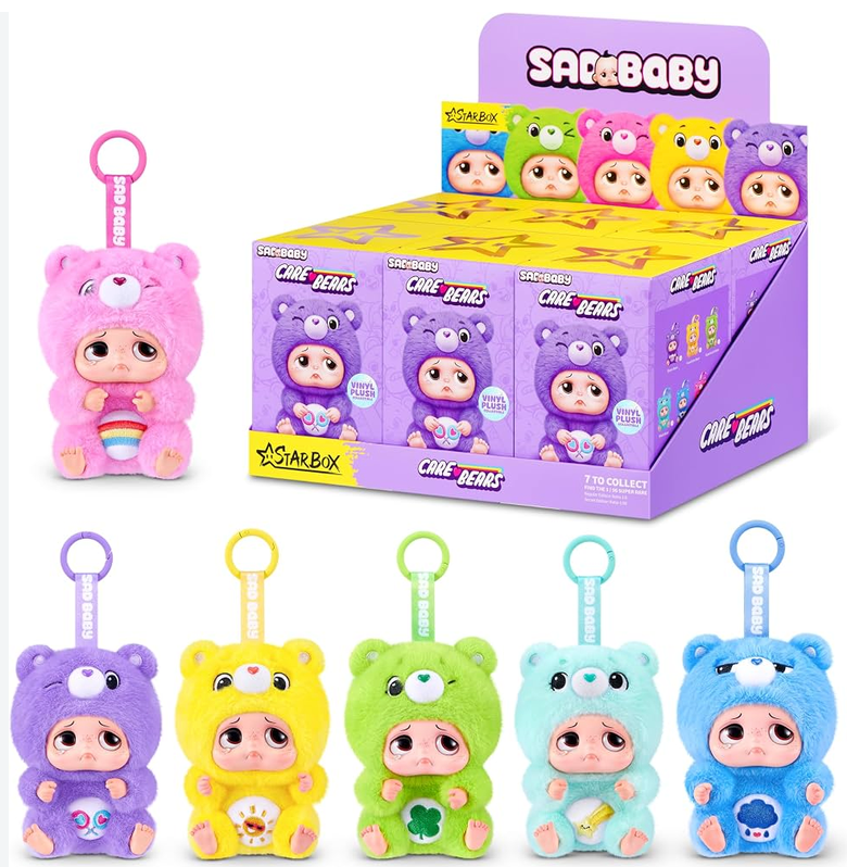 Starbox Sad Baby Carebear Plush Pendants Blind Box