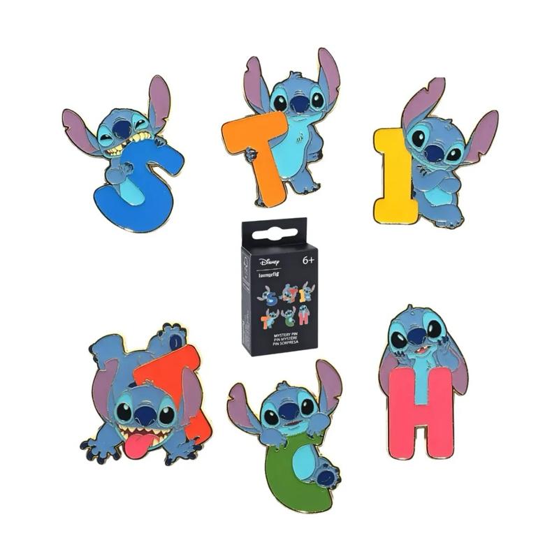 Loungefly Enamel Pin Stitch Letter ONE SUPPLIED