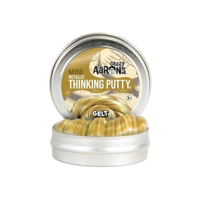 Crazy Aaron's Thinking Putty Tin Gelt Mini Tin