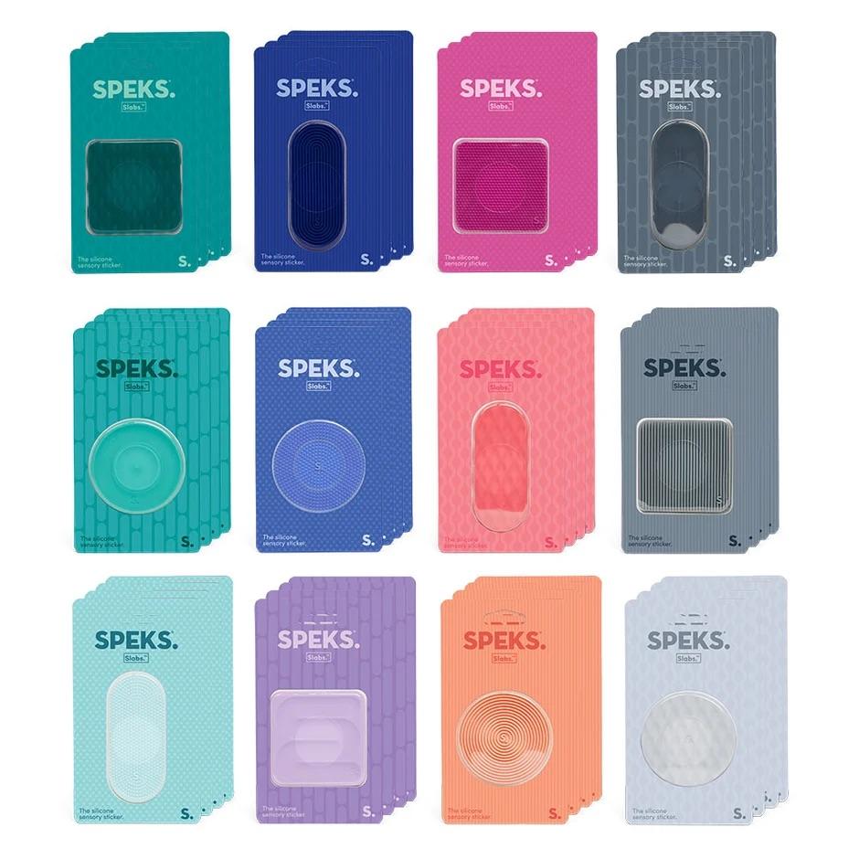 NEW SPEKS Slabs Fidget Sensory Sticker Different textures, colours and shapes One Supplied helps reduce anixety