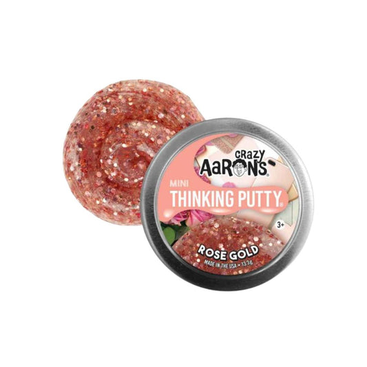 Crazy Aaron's Thinking Putty Rose Gold Mini Tin