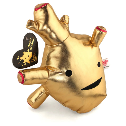 Heart of Gold Metallic Plush - I HEART GUTS