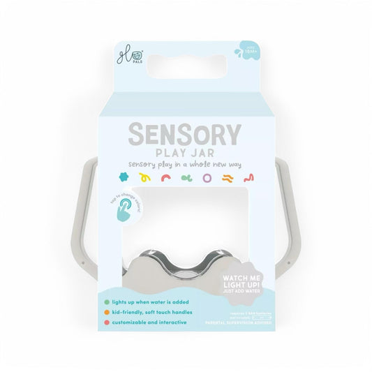 Glo Pals Sensory Light Up  Grey Jar