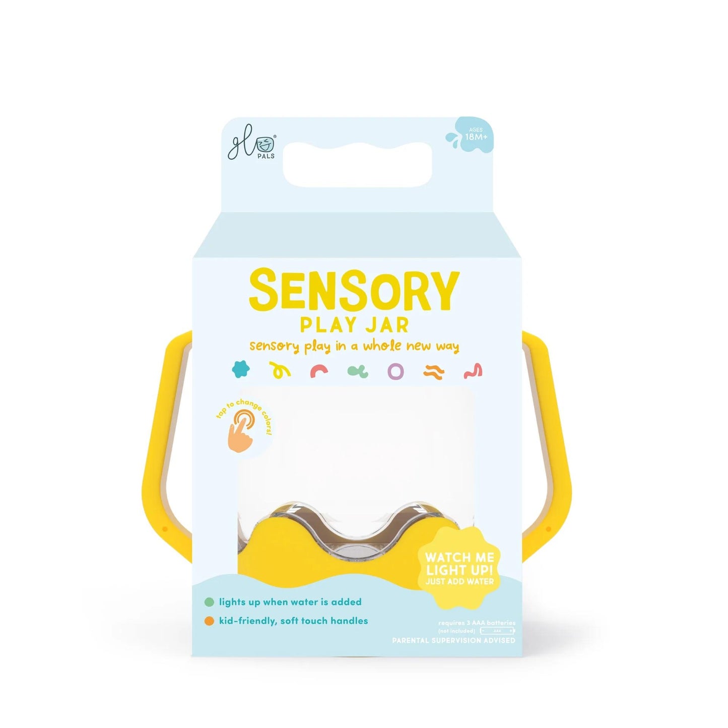 Glo Pals Sensory Light Up Yellow Jar