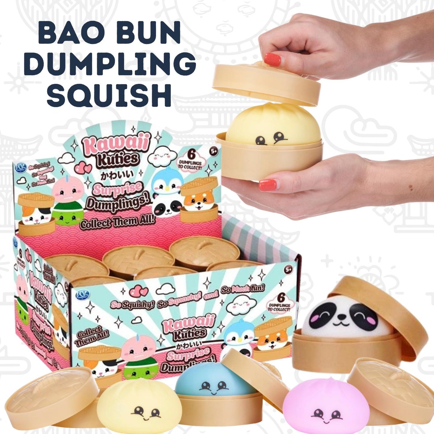 Kawaii Foodiez Squeezy Bao Bun Dumplings
