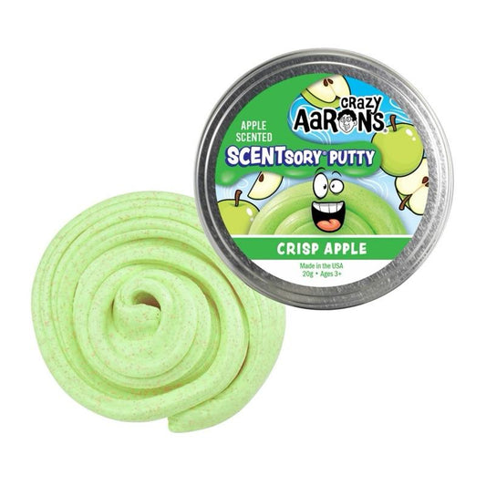 Crazy Aaron's Thinking Putty Tin Crisp Apple Scentsory