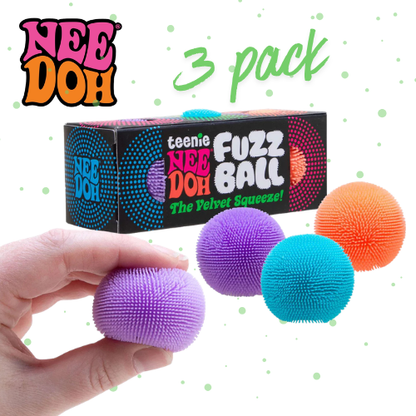 NeeDoh Pack of 3 Teenie Fuzz Balls (PLEASE ALLOW 7 DAYS FOR DISPATCH)