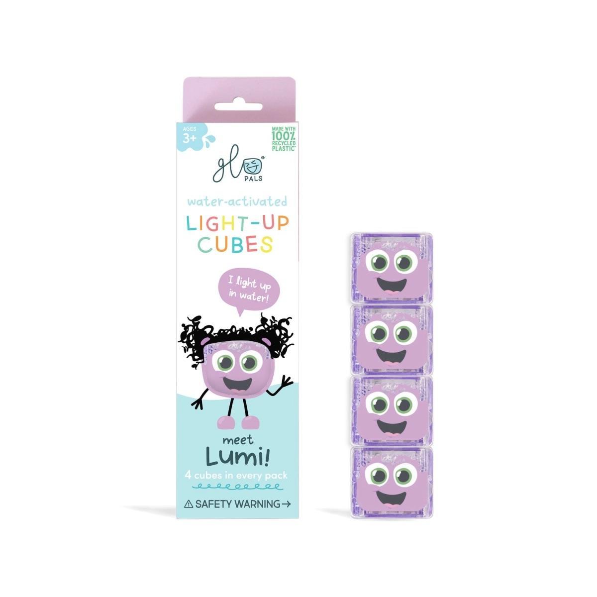 Glo Pals Light Up Sensory Cubes 4 Pack Cubes
