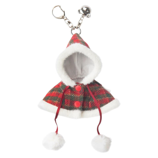 Teddy Tales Red Checkered Cloak Keychain Outfit 15cm
