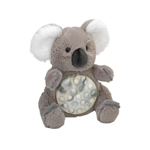 Poppykins Fidget Plush Toy with Pop Belly - Soft Sensory Stuffed Animal
