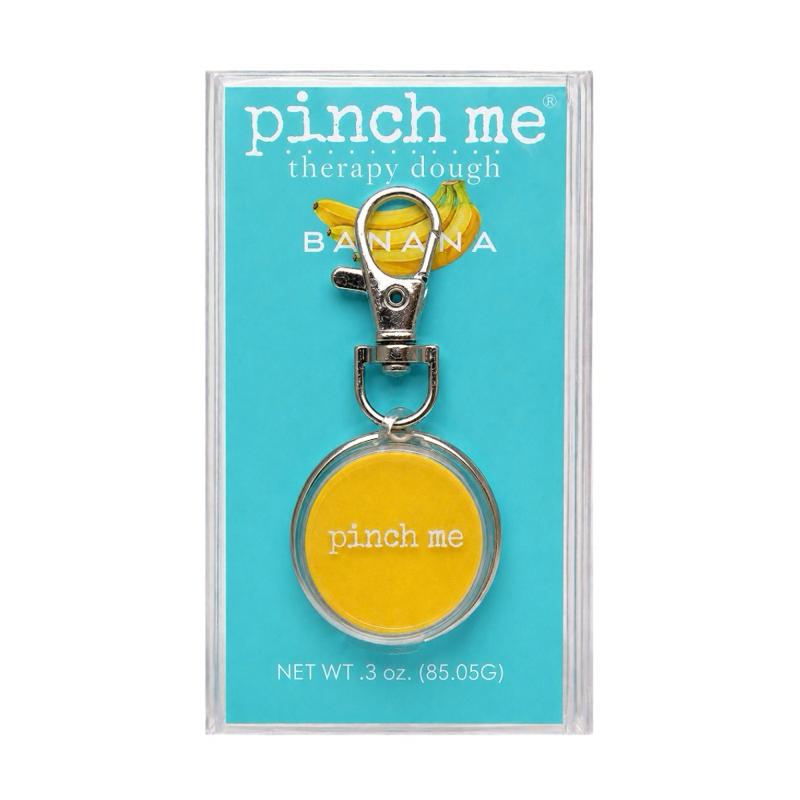 Pinch Me Therapy Dough Banana Keyring