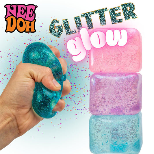 NeeDoh Glitter & Glow Nice Cube