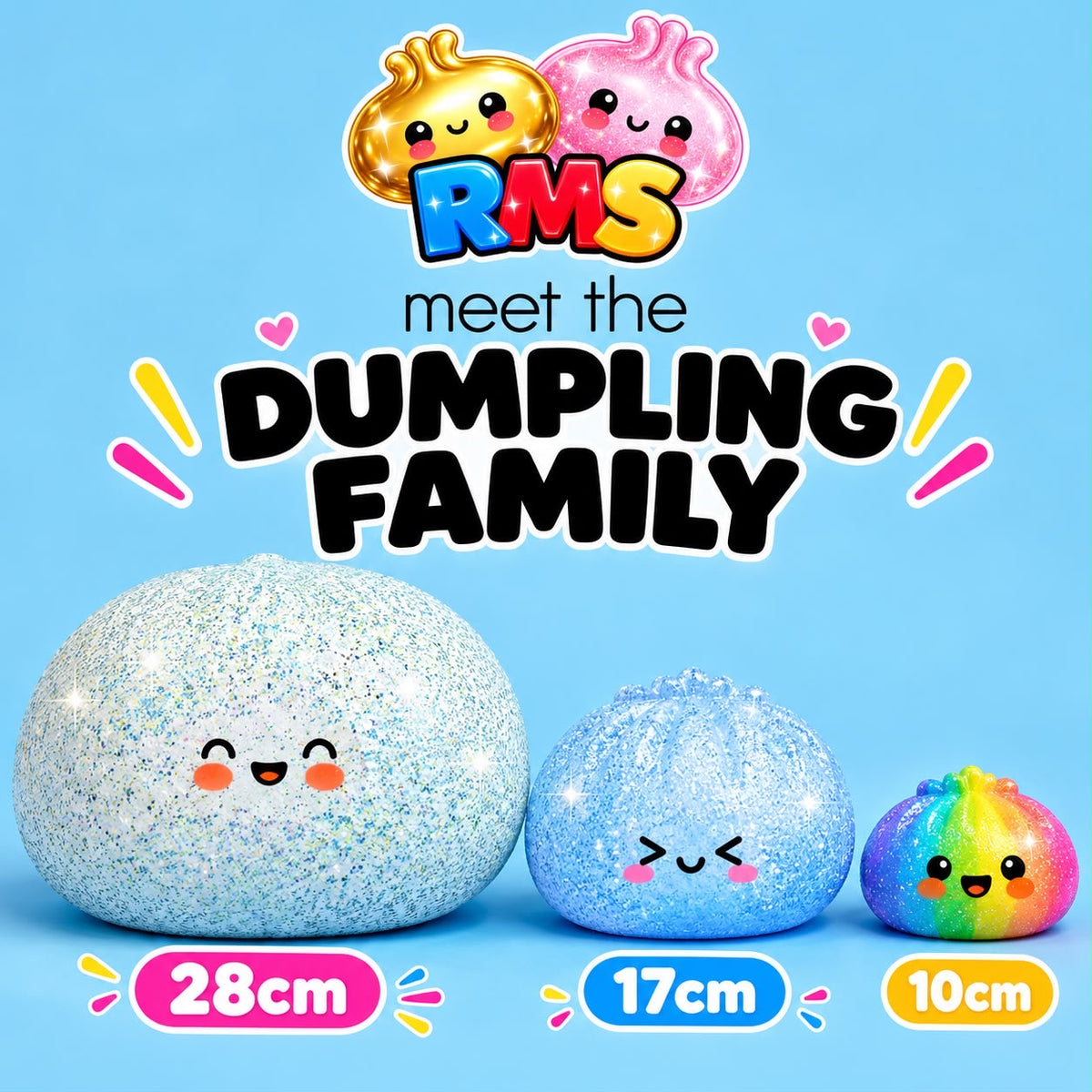 RMS Viral Dumplings LARGE 17cm Glitter Edition