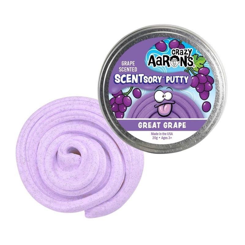 Crazy Aaron's Thinking Putty Tin Great Grape Scentsory