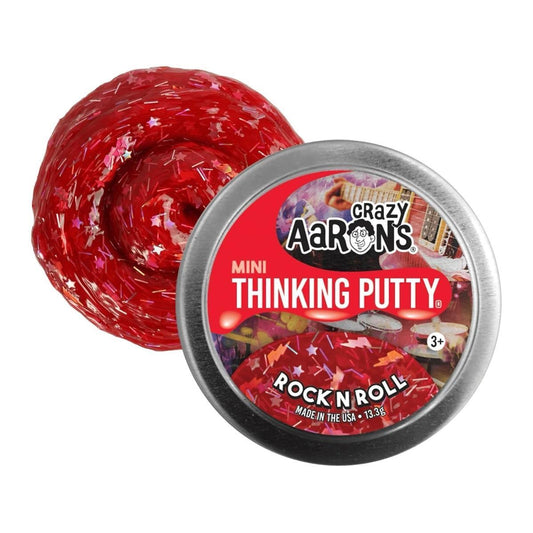 Crazy Aaron's Thinking Putty Tin Rock N Roll Mini Tin