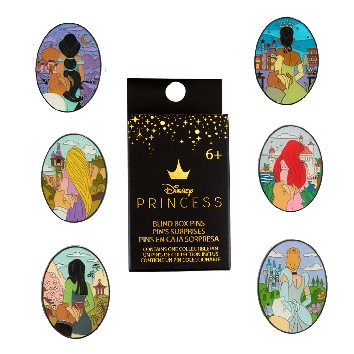 Loungefly Enamel Pin Disney Princess Hand Holding ONE SUPPLIED