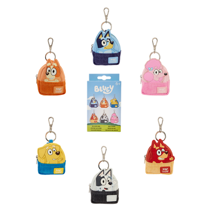 Loungefly Bluey and Friends Mystery Mini Backpack Keychain Charm