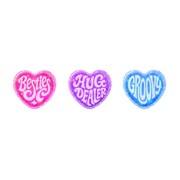 NeeDoh Pack of 3 Teenie Squeeze Hearts