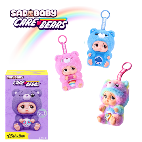 Starbox Sad Baby Carebear Plush Pendants Blind Box