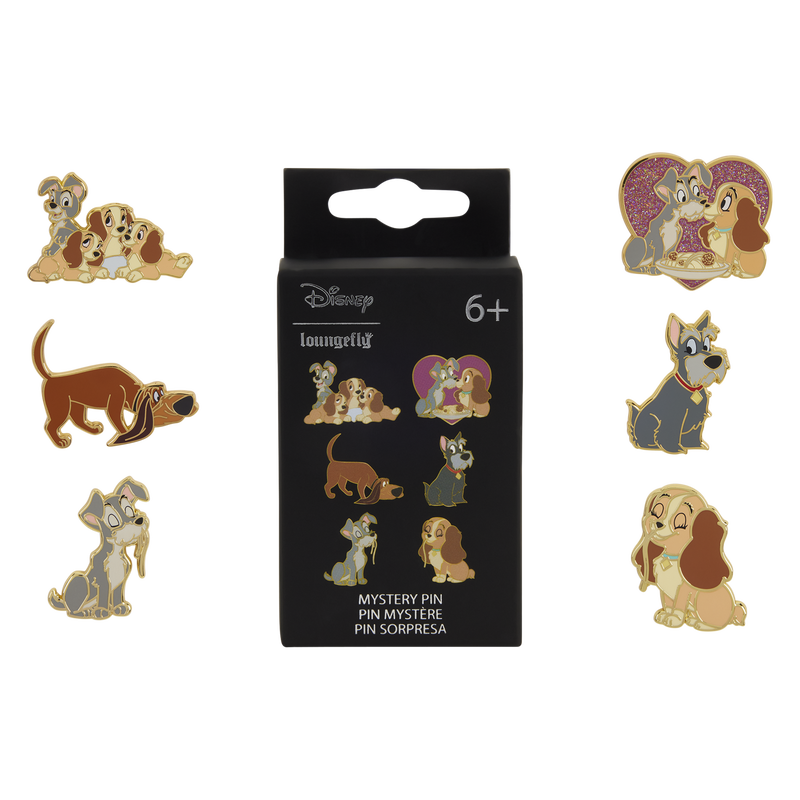 Loungefly Lady and the Tramp Mystery Box Pin