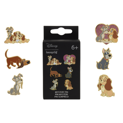 Loungefly Lady and the Tramp Mystery Box Pin