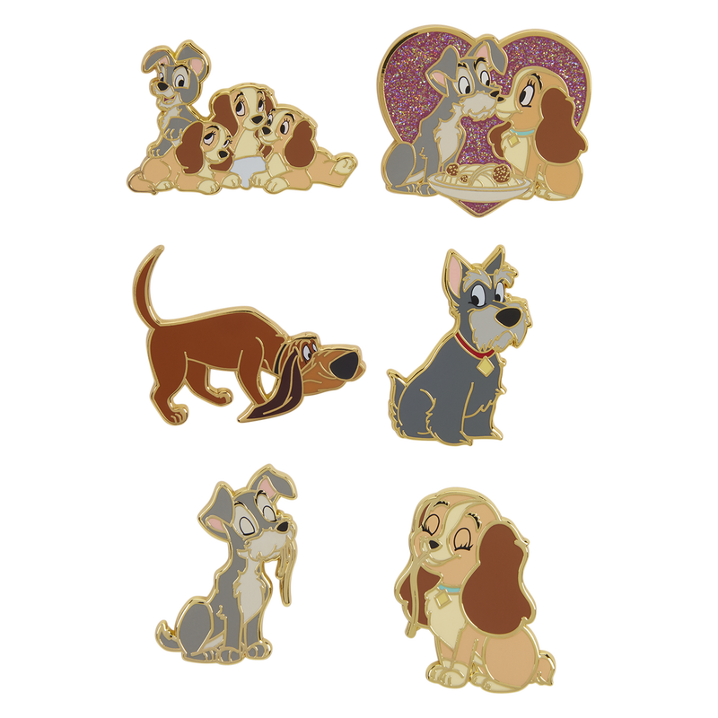 Loungefly Lady and the Tramp Mystery Box Pin