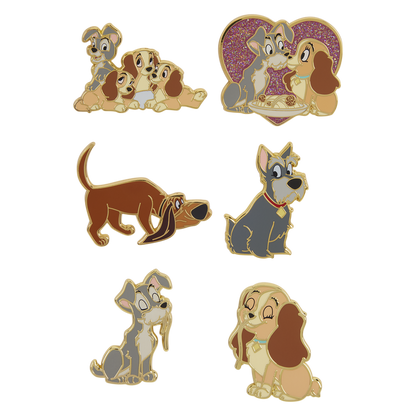 Loungefly Lady and the Tramp Mystery Box Pin