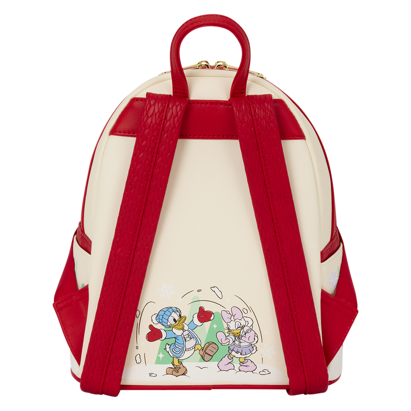 Loungefly Mickey & Friends Holiday Ice Skating Mini Backpack