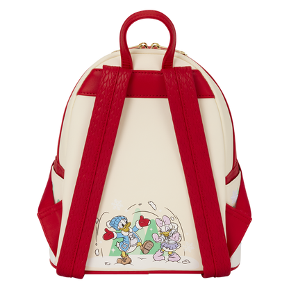 Loungefly Mickey & Friends Holiday Ice Skating Mini Backpack