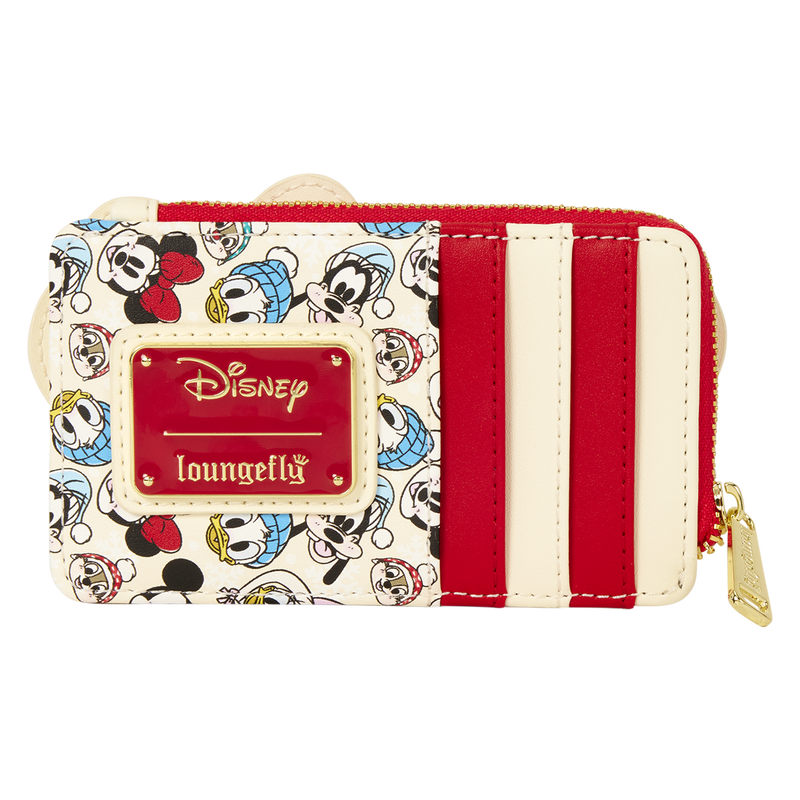 Loungefly Mickey & Friends Holiday Snow Card Holder PRE ORDER