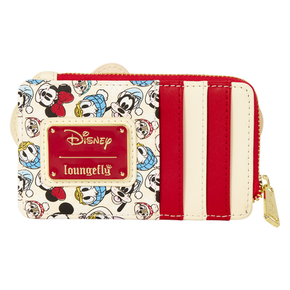 Loungefly Mickey & Friends Holiday Snow Card Holder PRE ORDER