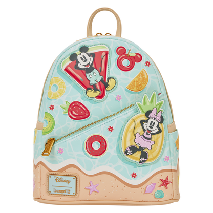 Loungefly Mickey and Minnie Beach Fun Mini Backpack