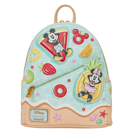 Loungefly Mickey and Minnie Beach Fun Mini Backpack