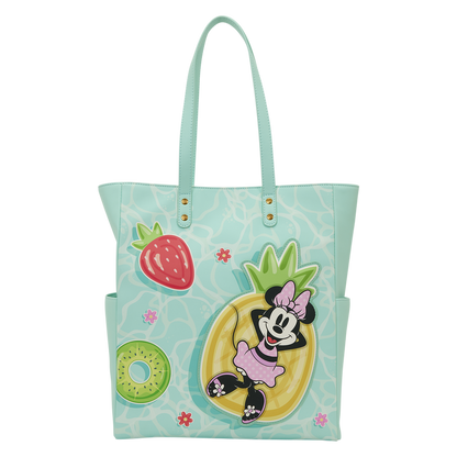 Loungefly Mickey and Minnie Beach Fun Tote Bag