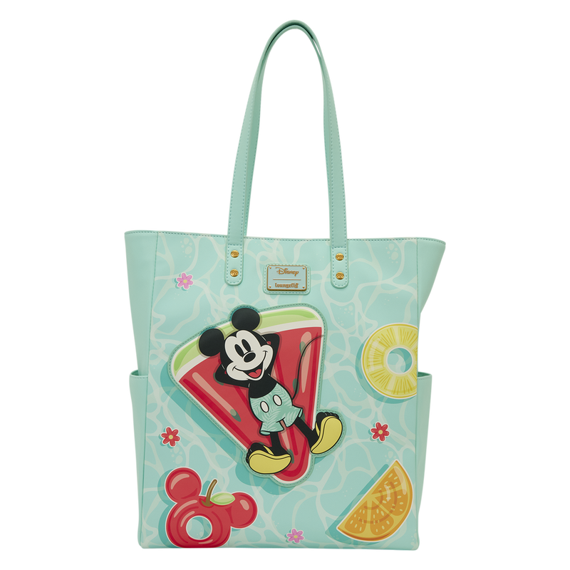 Loungefly Mickey and Minnie Beach Fun Tote Bag