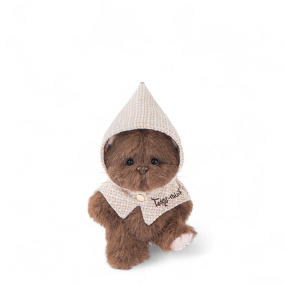 Teddy Tales Lina Brown Kitten with Keychain 12cm