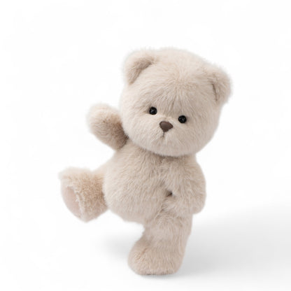 Teddy Tales Lina Bear Long Hair Milk Tea 30cm