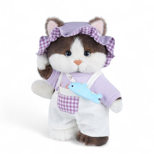 Teddy Tales Lina Cat Brown & White 30cm (PRE ORDER)