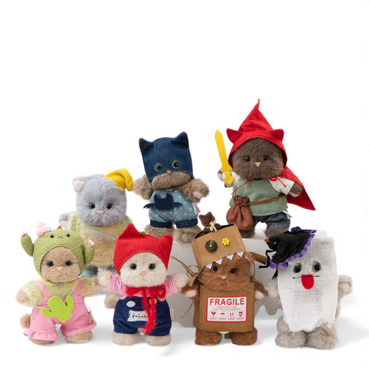 Teddy Tales Lina Cheeky Cat Blind Box Keyring 15cm