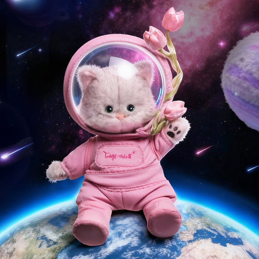 Teddy Tales Lina Sweetheart Space Cat with Outfit 25cm