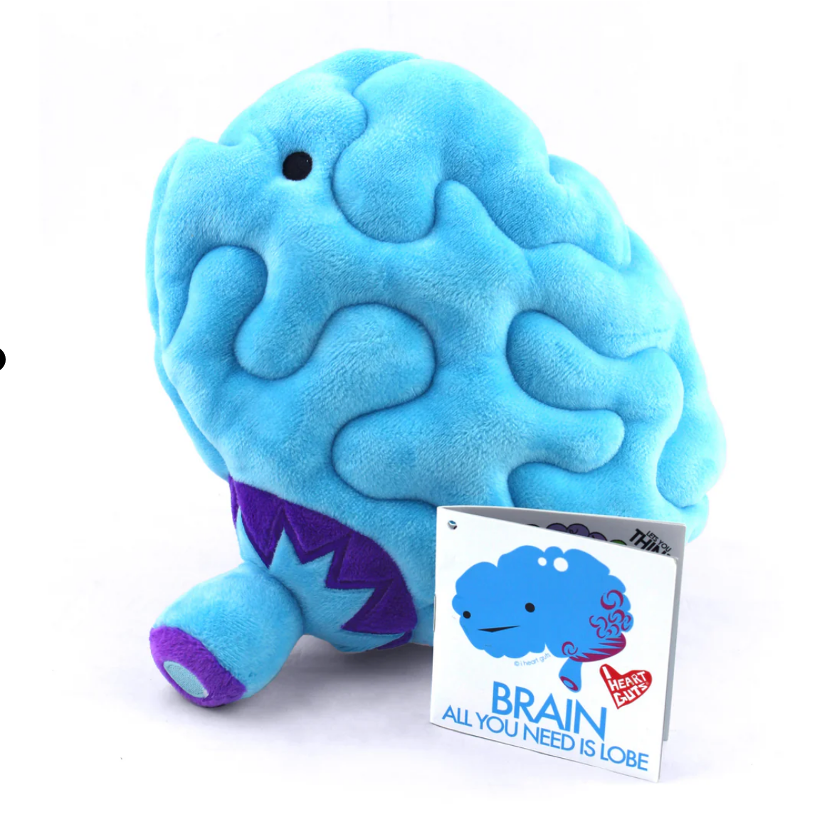 Brain Plushie - All You Need Is Lobe - I HEART GUTS