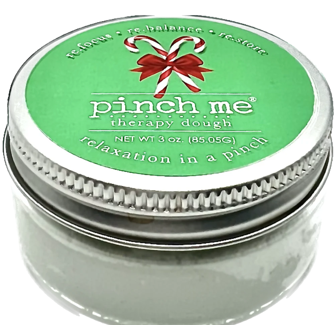 Pinch Me Therapy Dough Candy Cane Jar