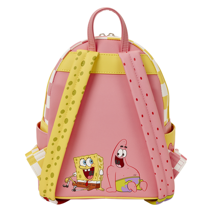Loungefly SpongeBob Square Pants and Patrick Star Chequered Mini Backpack