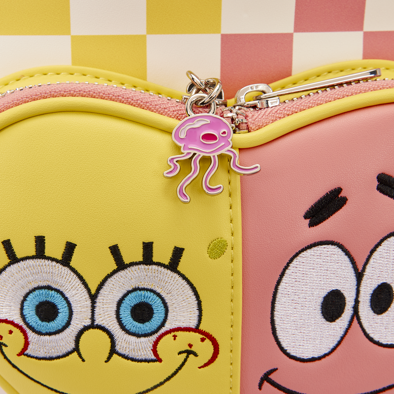 Loungefly SpongeBob Square Pants and Patrick Star Chequered Mini Backpack