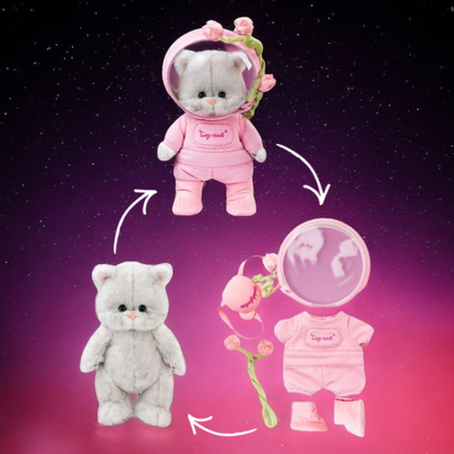 Teddy Tales Lina Sweetheart Space Cat with Outfit 25cm