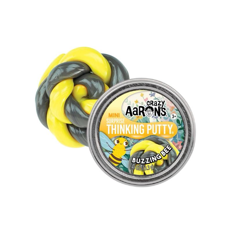 Crazy Aaron's Thinking Putty Tin Buzzing Bee Mini Tin