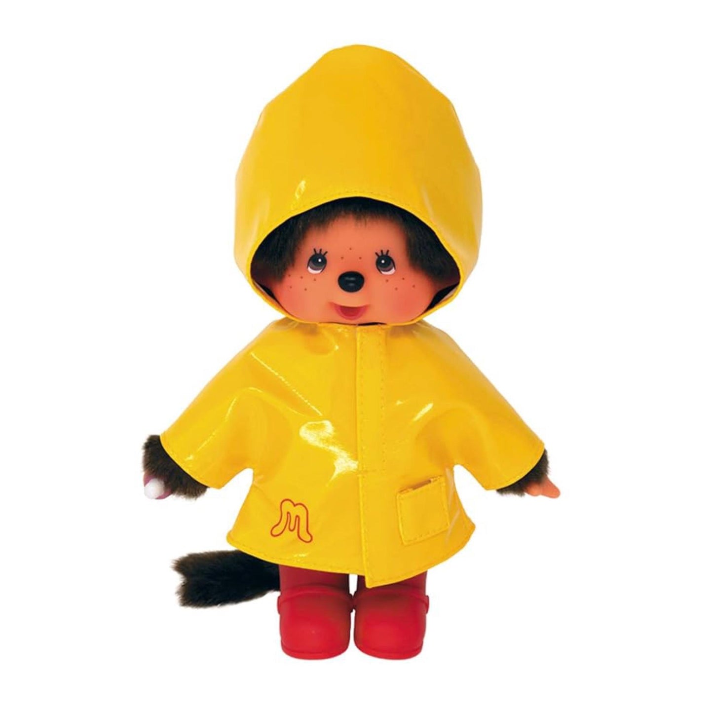 Yellow Wax Jacket Monchhichi 20cm