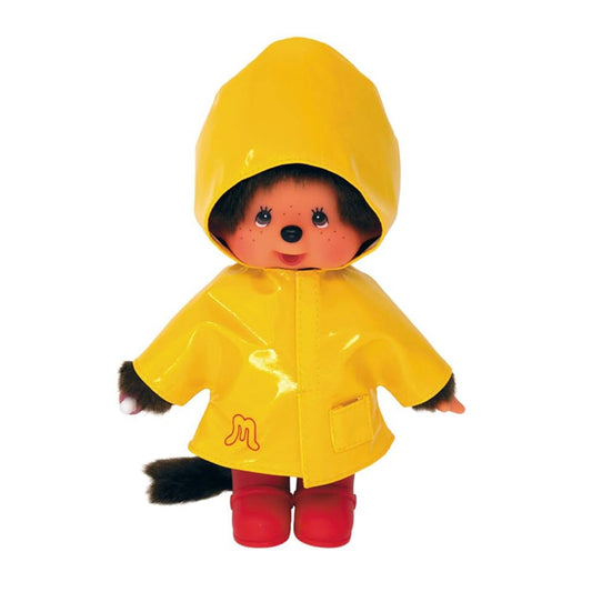 Yellow Wax Jacket Monchhichi 20cm