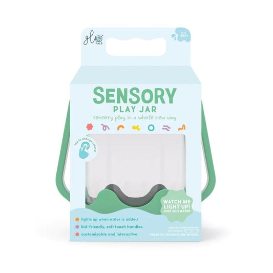 Glo Pals Sensory Light Up Green Jar