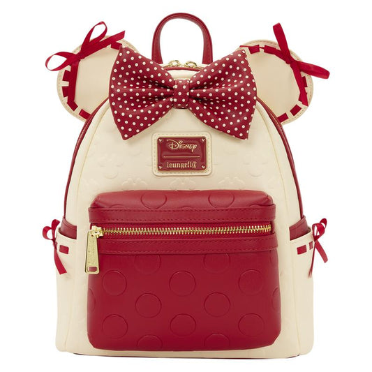 Loungefly Cream and Red Rock the Dots Mini Backpack (305)